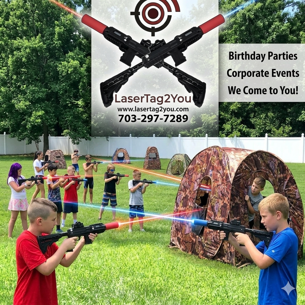 Featured image for “Why Mobile Laser Tag is the Best Interactive Outdoor Party Rental in Northern Virginia”